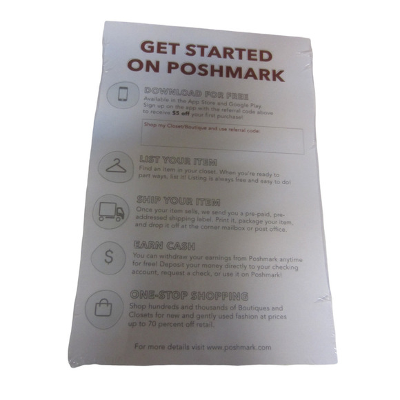 50 Poshmark Promo Code Cards Poshfest Poshfixings Business Essentials - Picture 1 of 12